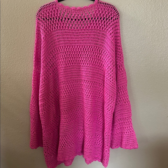 Show Me Your MuMu Pink Knit Swim Coverup - Picture 10 of 16